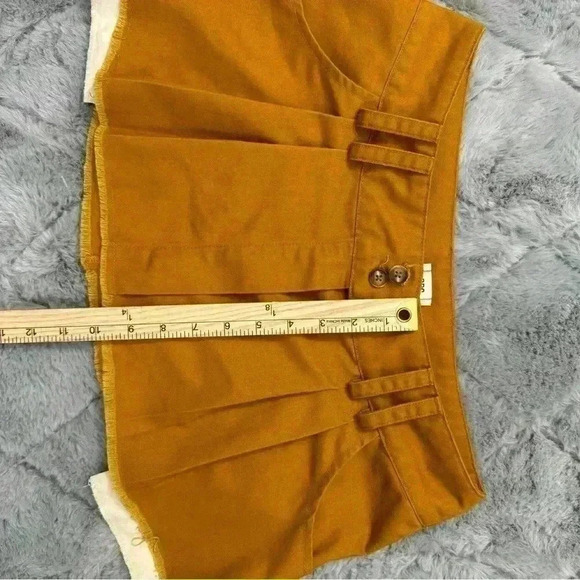 Urban Outfitters BDG Pleated Low Rise Micro Skirt Tan Brown Preppy Academia - Picture 13 of 16